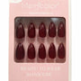 Uñas postizas rojo profundo Merrycolor