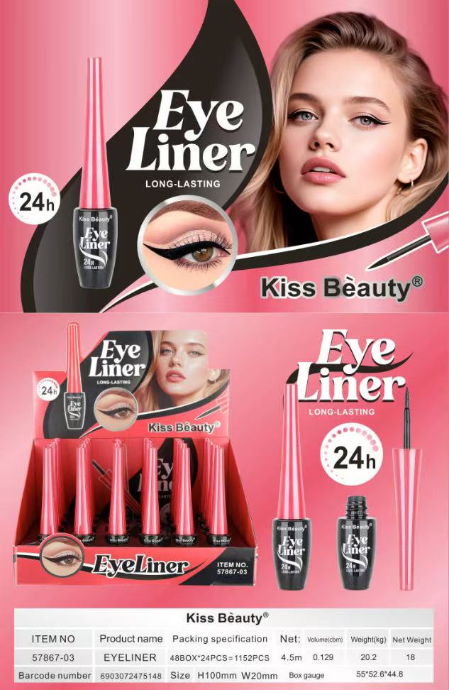 Delineador liquido Kiss Beauty