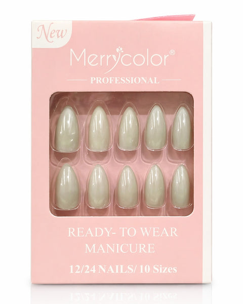 Uñas postizas perla efecto aurora Merrycolor