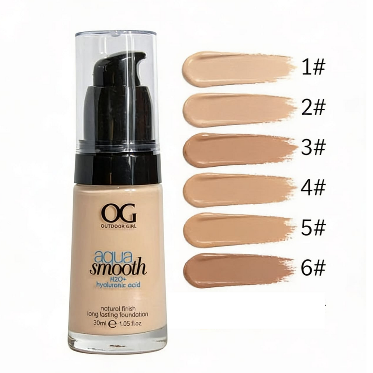 Base Aqua Smooth OG | Acabado Natural 30ml