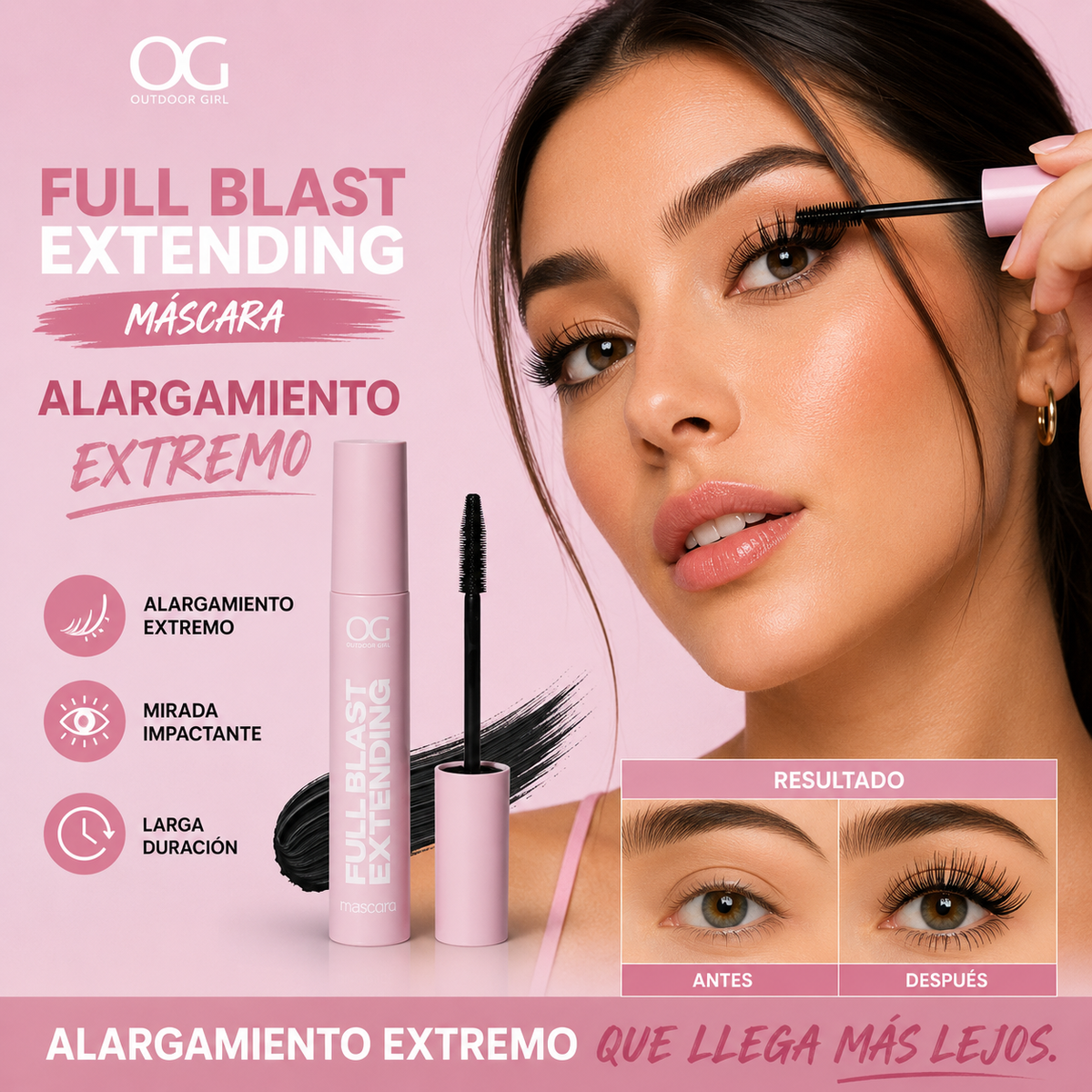 Máscara de Pestañas Full Blast Extending Waterproof OG