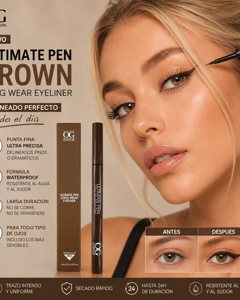 Delineador de Ojos Bronw Plumón Ultimate Pen Long Wear | Waterproof OG