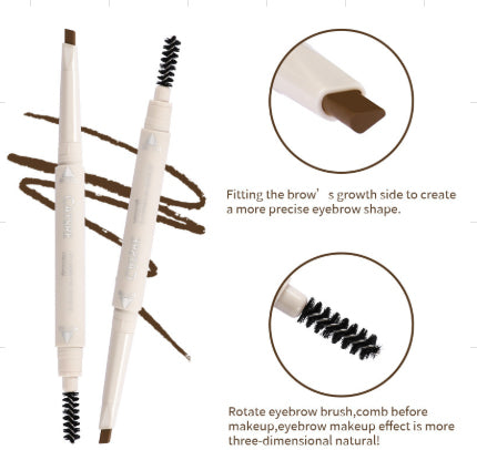 Lápiz de cejas retráctil c/cepillo difuminador | Maxfine