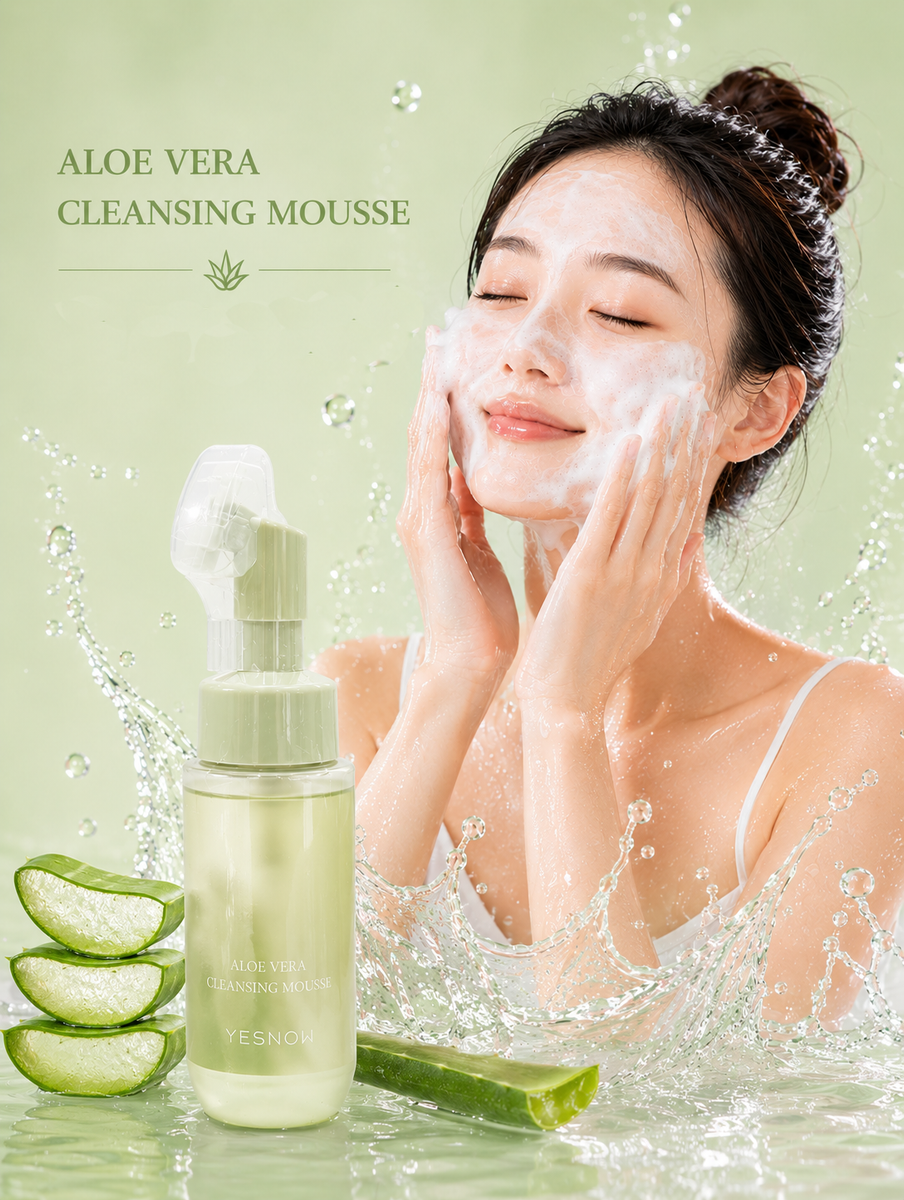 Espuma de limpieza facial c/ aloe vera 230ml Yesnow