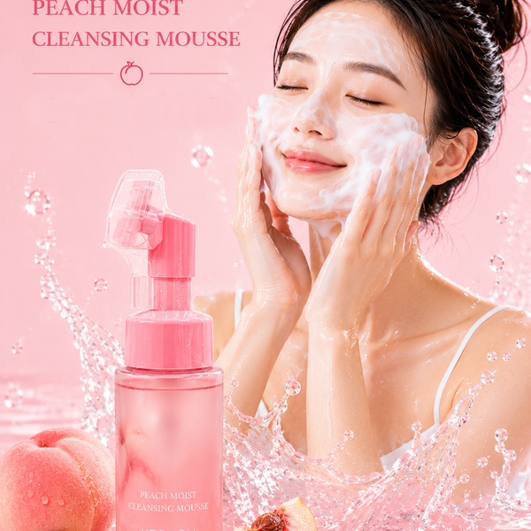 Espuma de limpieza facial c/extracto de melocotón 230ml Yesnow