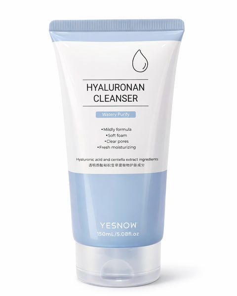 Gel facial con ácido hialuronico hidrata humecta