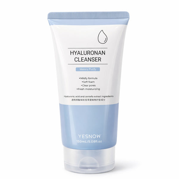 Gel facial con ácido hialuronico hidrata humecta