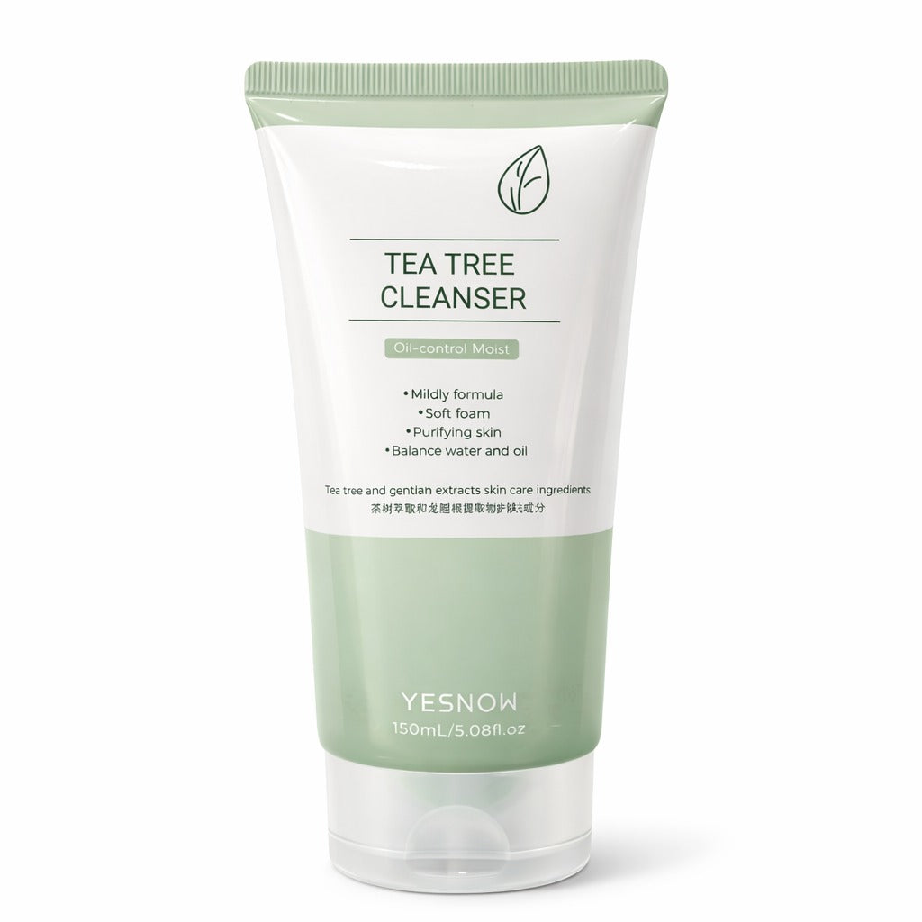 Gel limpiador facial control brillo con te de árbol