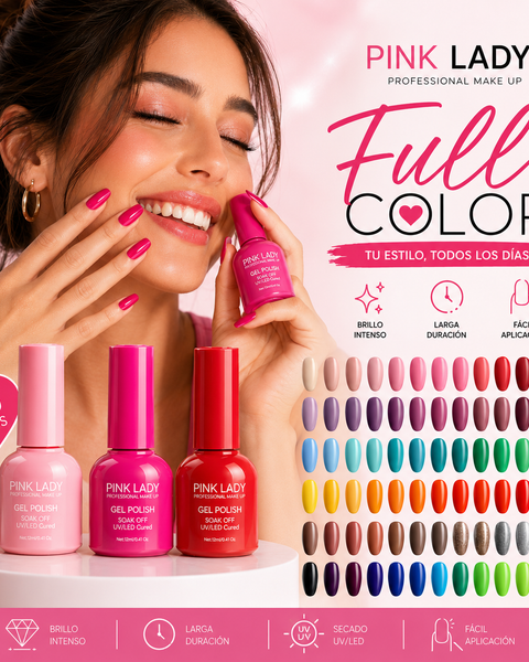 Esmalte Permanente UV/LED Pink Lady – Más de 100 Tonos
