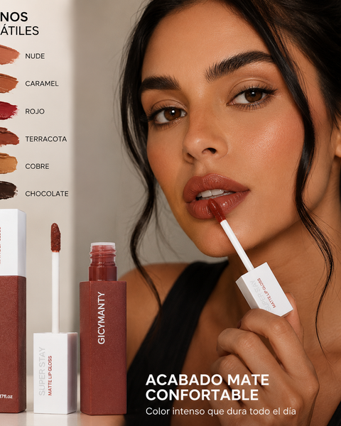 Gicymanty Super Stay - Labial Líquido Mate Confortable (6 Tonos)