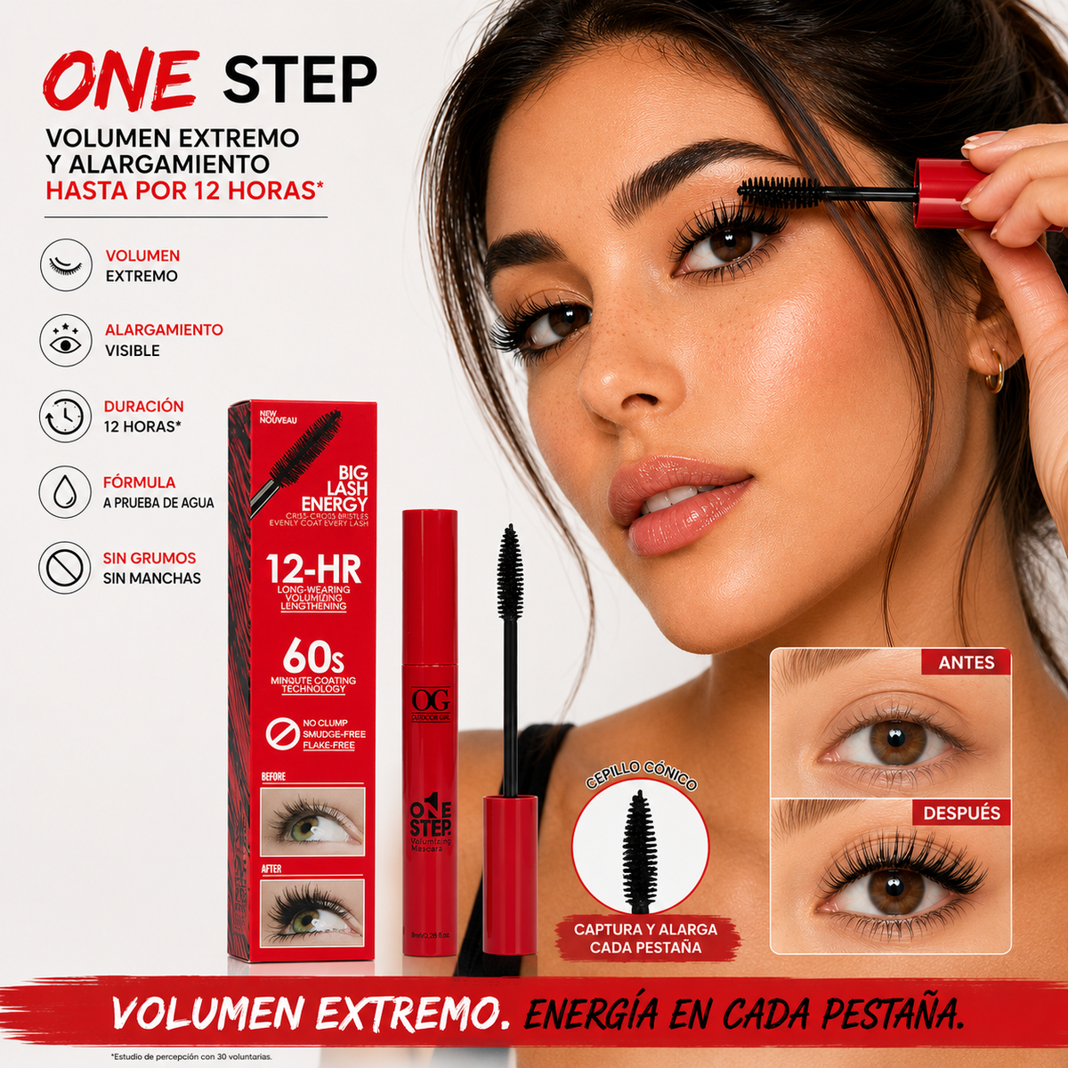 Mascara alargadora de pestañas alta definición 