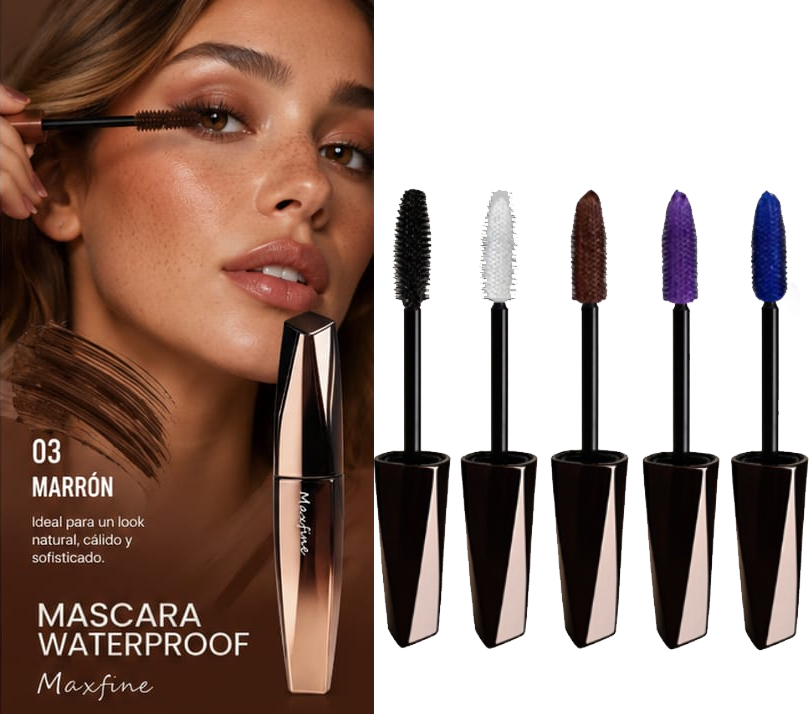 Máscara de pestañas color marrón | Waterproof Maxfine