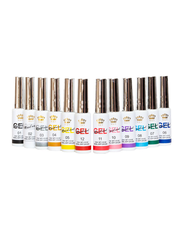 Gel de Uñas - 12 Colores