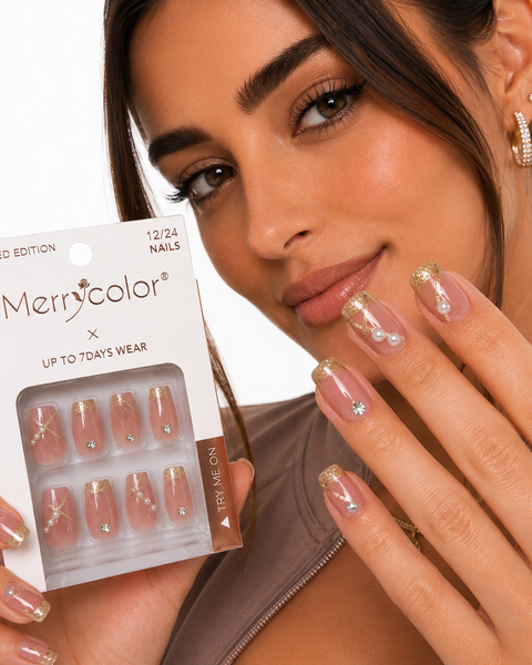 Uñas Postizas Francesas Premium Merrycolor