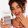 Uñas Postizas Francesas Pequeñas De Fácil Aplicación MerryColor