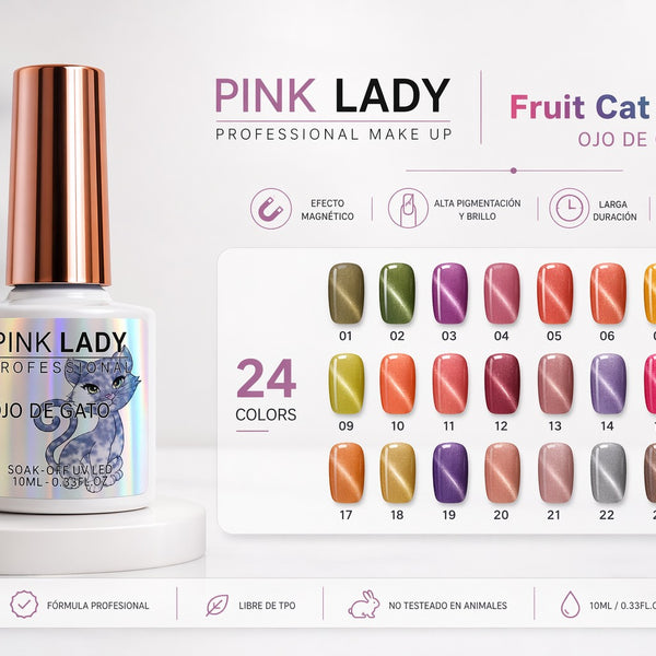 Esmalte permanente Cat Eye Pink Lady
