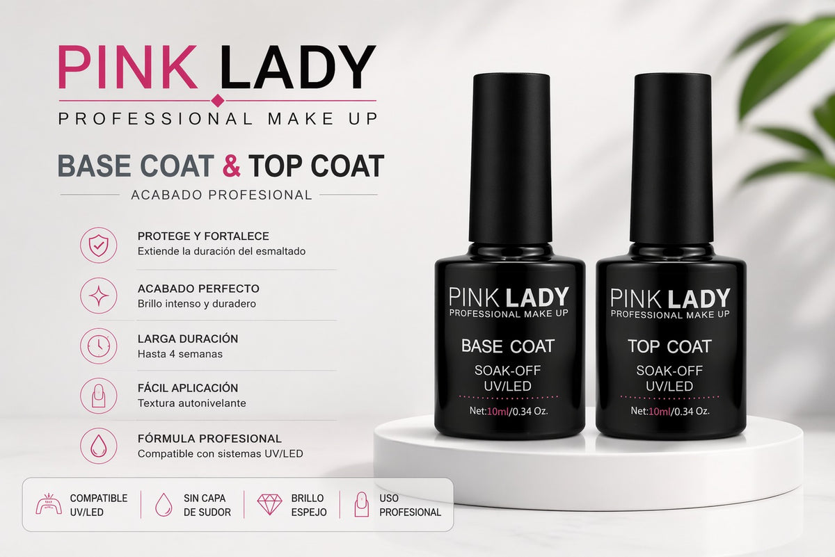 Esmaltes preparadores para uñas Pink Lady 2x10.000