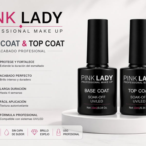 Esmaltes preparadores para uñas Pink Lady 2x10.000