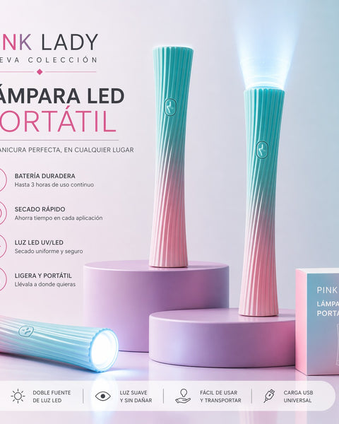 Mini lámpara UV/LED portátil recargable