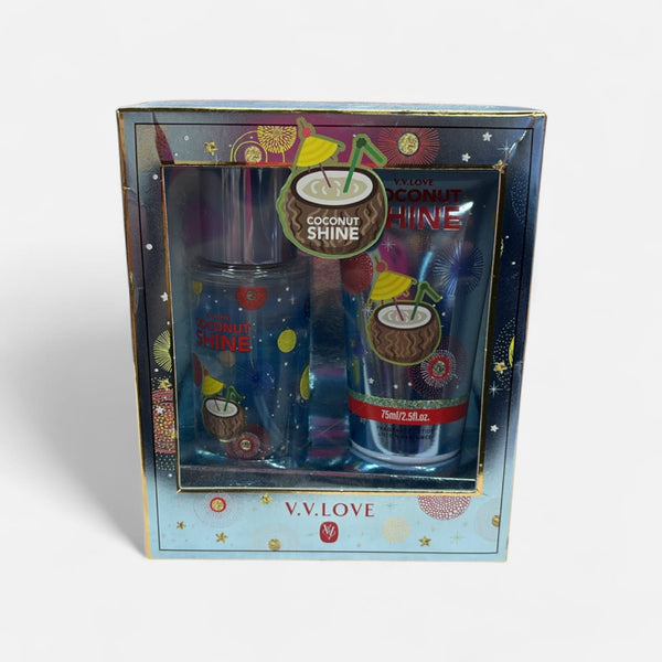 Kit splash coconout shine + crema hidratante