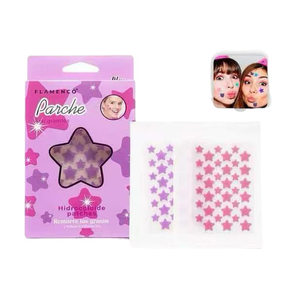 Parches anti-acne con diseño