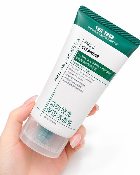 Crema de limpieza facial en gel con té verde