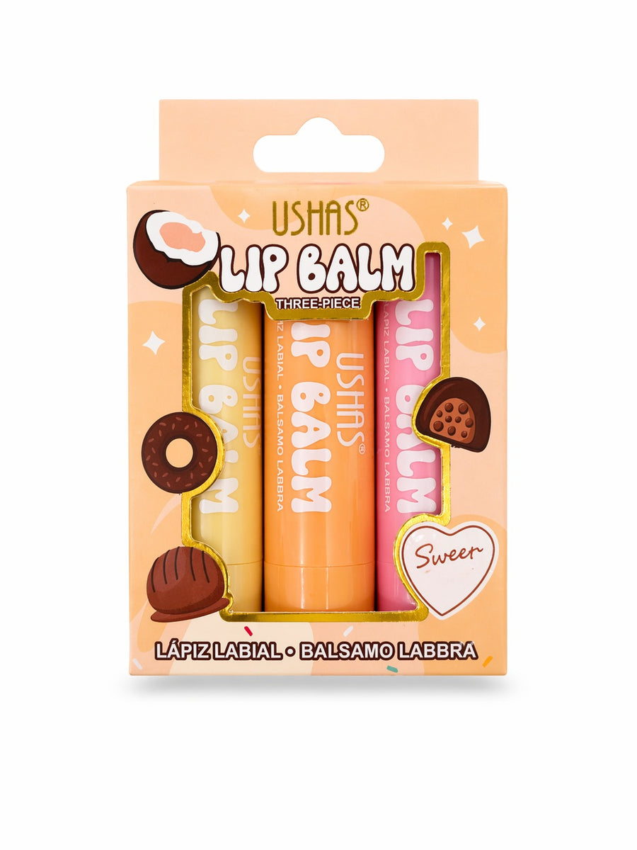 Set de balsamos labiales hidratantes x3