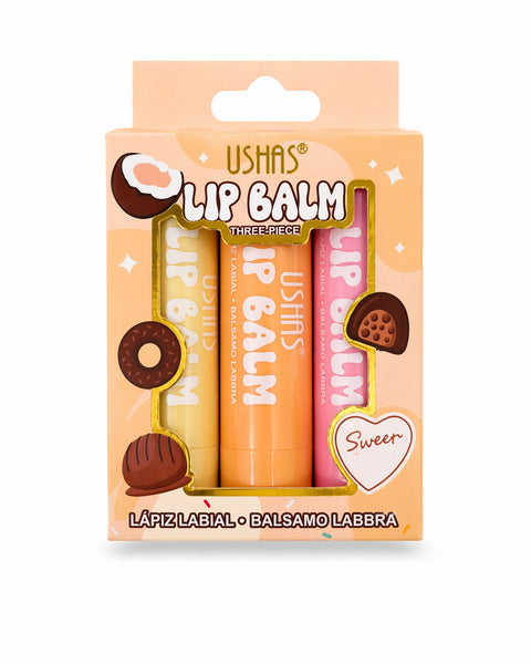 Set de balsamos labiales hidratantes x3