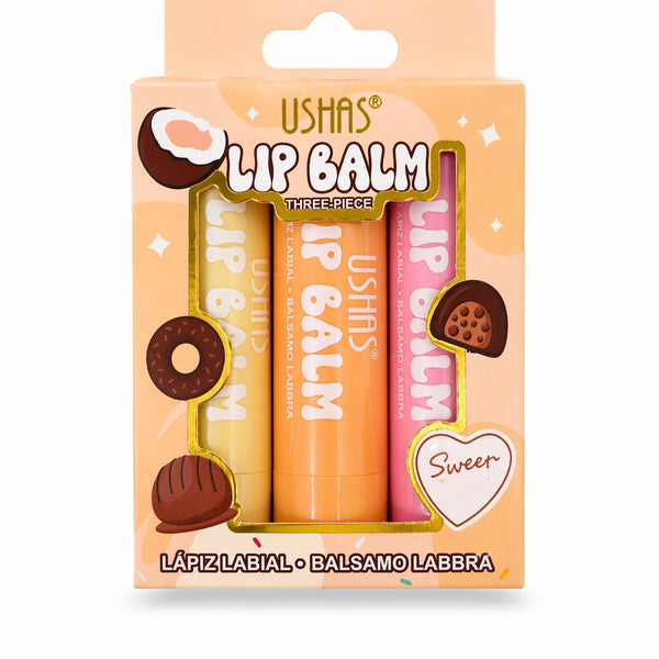 Set de balsamos labiales hidratantes x3