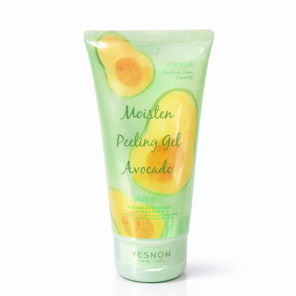 Gel exfoliante efecto peeling | removedor de impurezas c/extracto de aguacate 150ml Yesnow