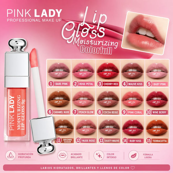 Lip Gloss Color Full Pink Lady