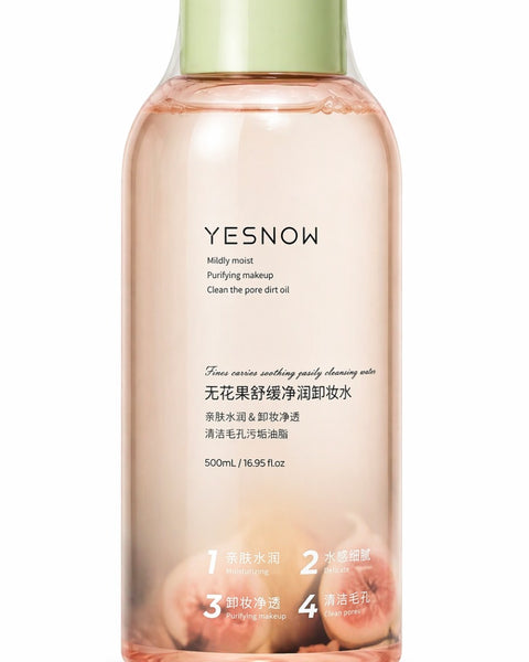 Agua micelar desmaquillante c/extracto de durazno 500ml Yesnow