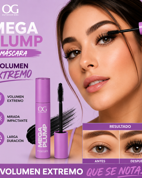 Máscara de Pestañas Mega Plump Efecto Plumping Waterproof OG
