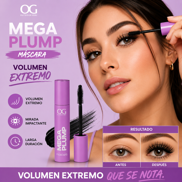 Máscara de Pestañas Mega Plump Efecto Plumping Waterproof OG