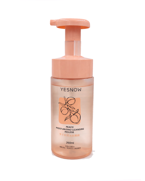 Espuma de limpieza facial c/ extracto de durazno 260ml Yesnow