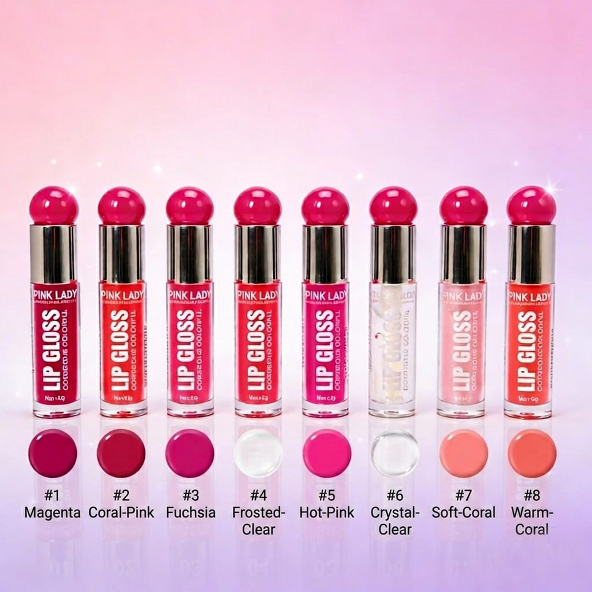 Labial lip gloss colorfull Pink Lady