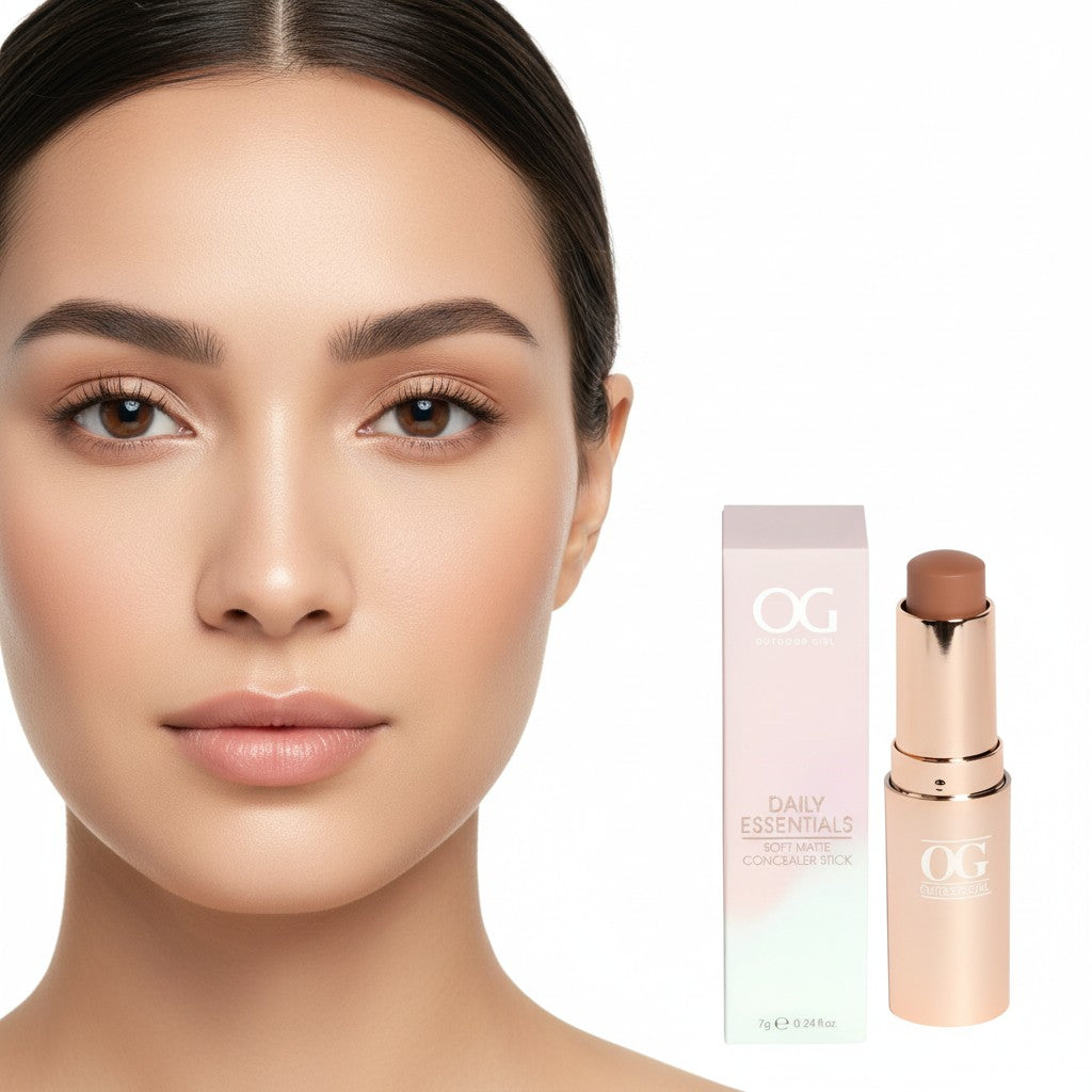Pink Lady Beauty Store OG Daily Essentials Soft Matte Concealer Stick, tono medio, acabado mate, 7g
