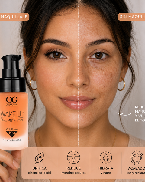 Primer Matificante Wake Up Step Primer Oil Free Pro - Piel Con Manchas