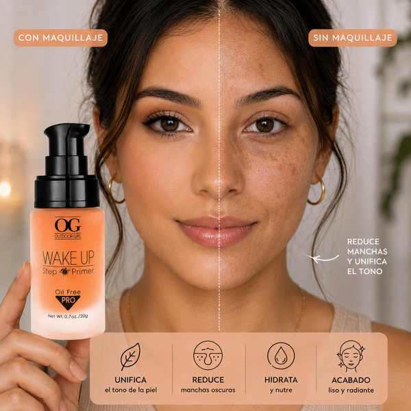 Primer Matificante Wake Up Step Primer Oil Free Pro - Piel Con Manchas
