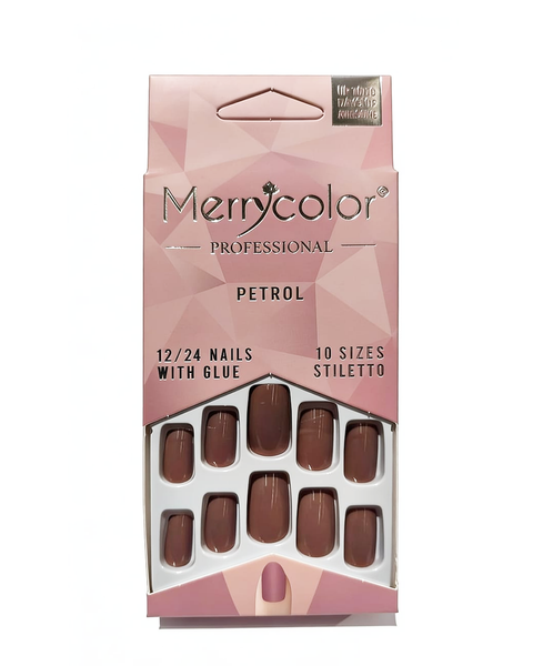 Uñas postizas cuadrada Merrycolor