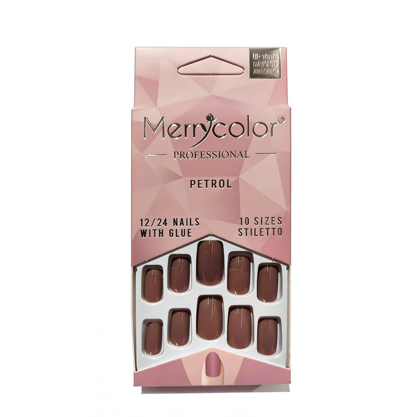 Uñas postizas cuadrada Merrycolor