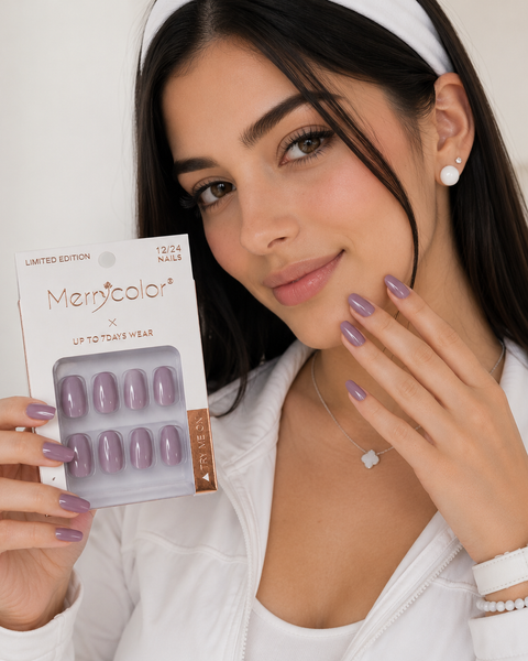 Uñas Postizas Pequeñas De Fácil Aplicación MerryColor