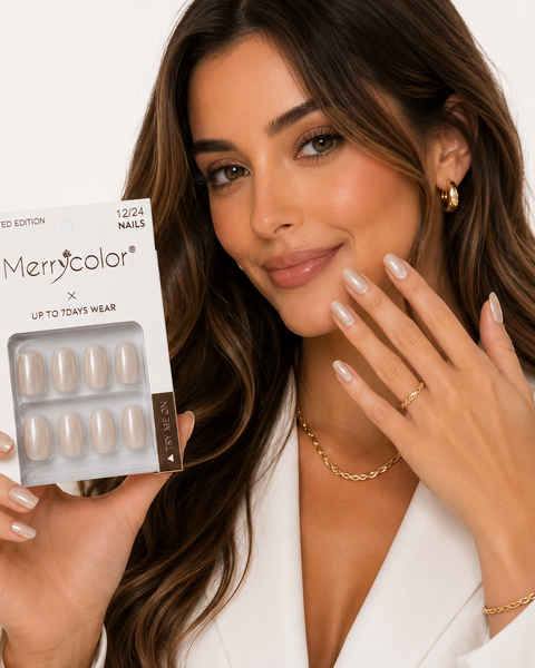 Uñas Postizas Pequeñas De Fácil Aplicación MerryColor