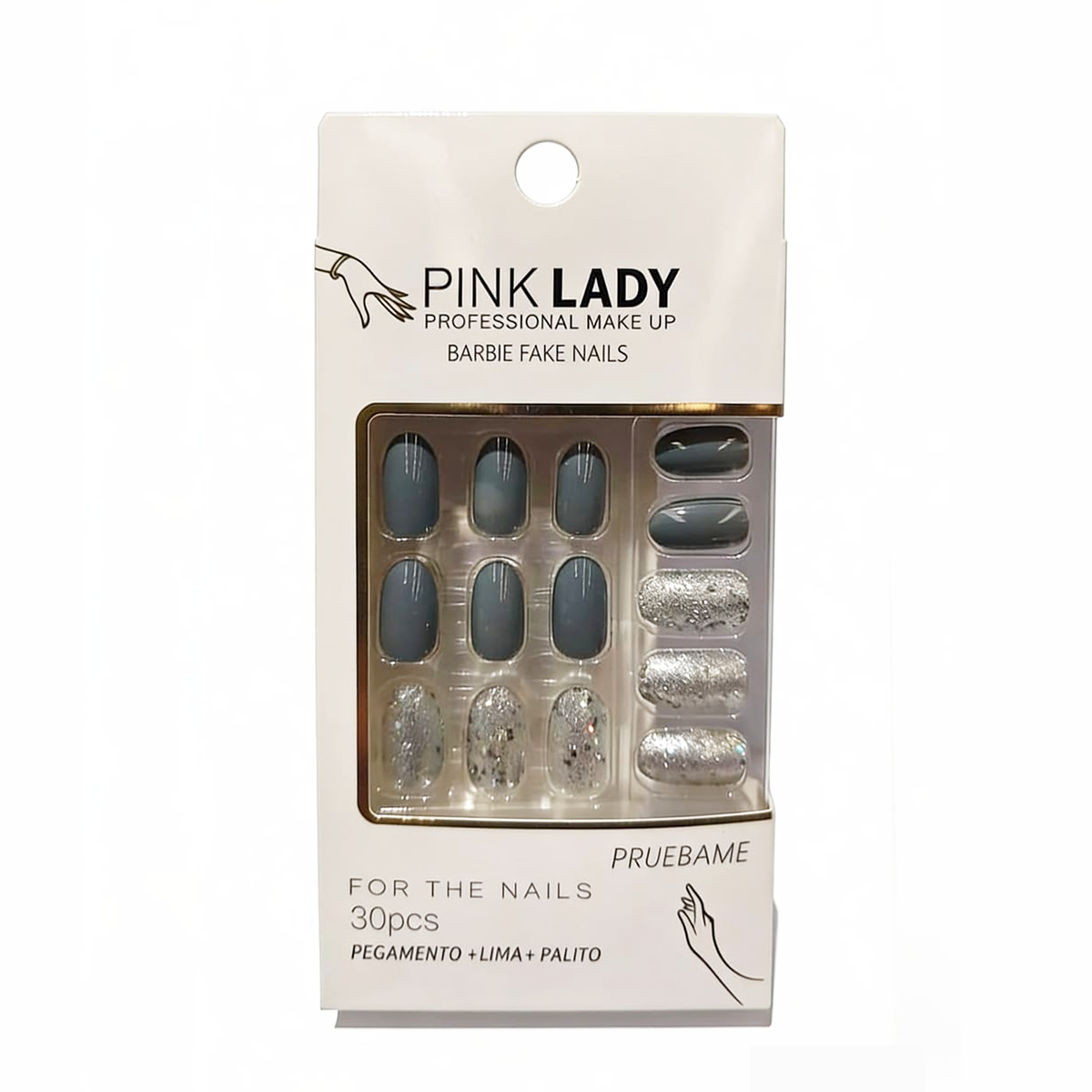 Uñas postizas con diseño Pink Lady
