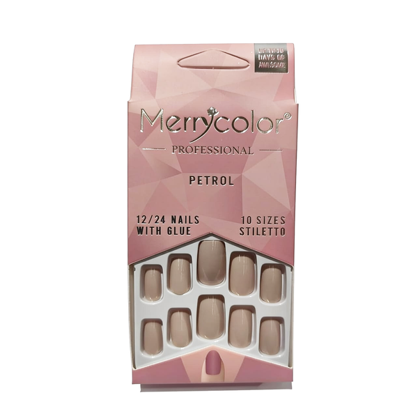 Uñas postizas cuadrada Merrycolor
