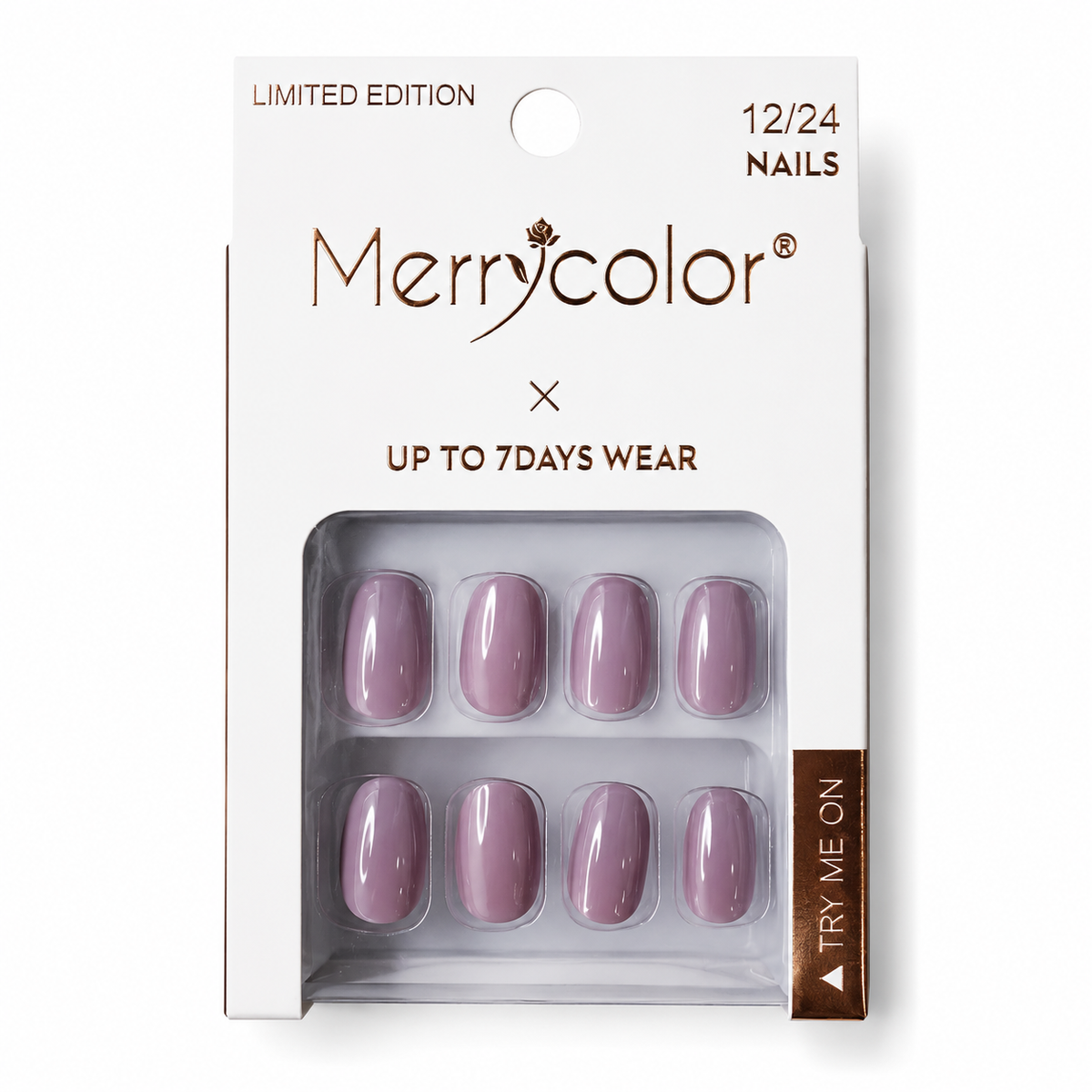 Uñas Postizas Pequeñas De Fácil Aplicación MerryColor