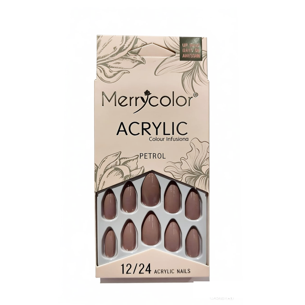 Uñas postizas almendra Merrycolor
