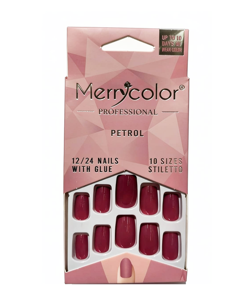 Uñas postizas cuadrada Merrycolor