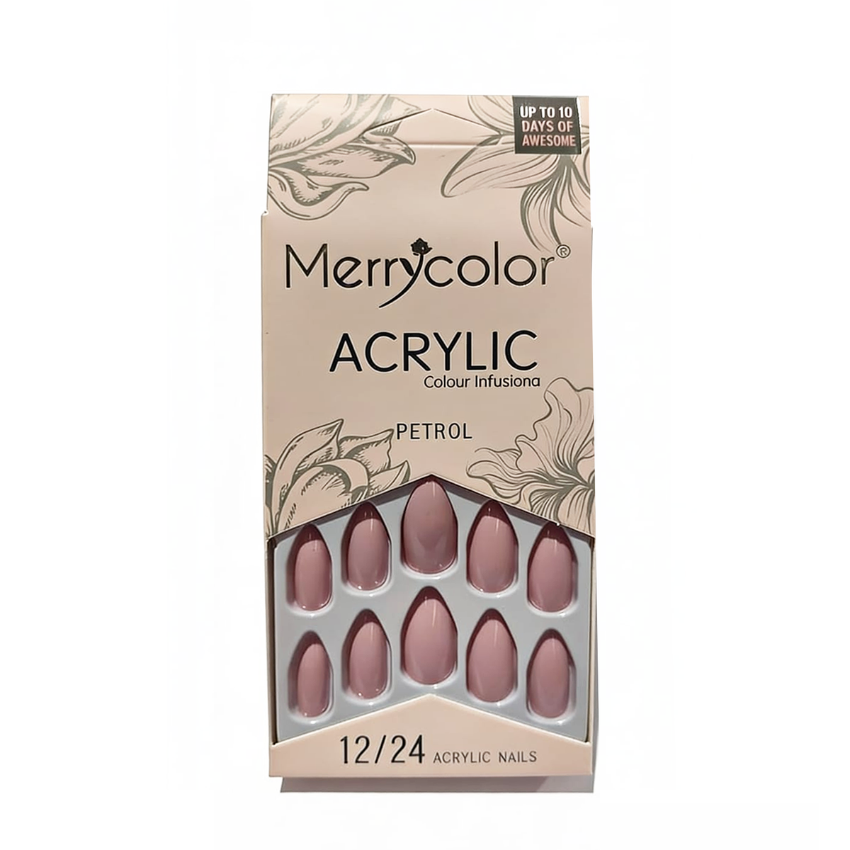 Uñas postizas almendra Merrycolor