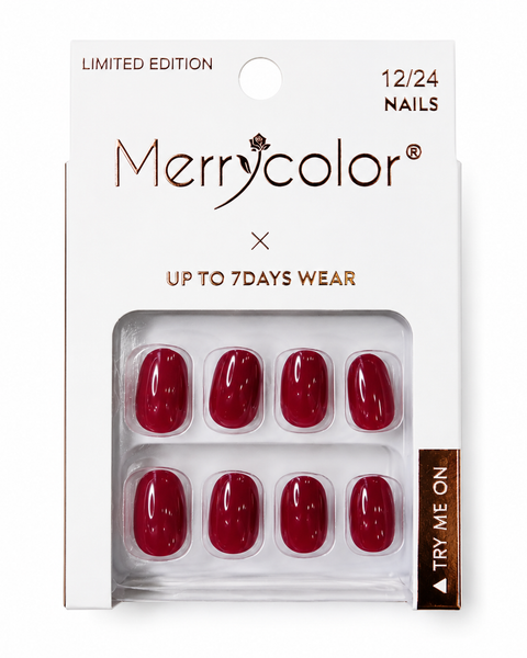 Uñas Postizas Pequeñas De Fácil Aplicación MerryColor